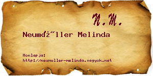 Neumüller Melinda névjegykártya