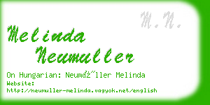 melinda neumuller business card